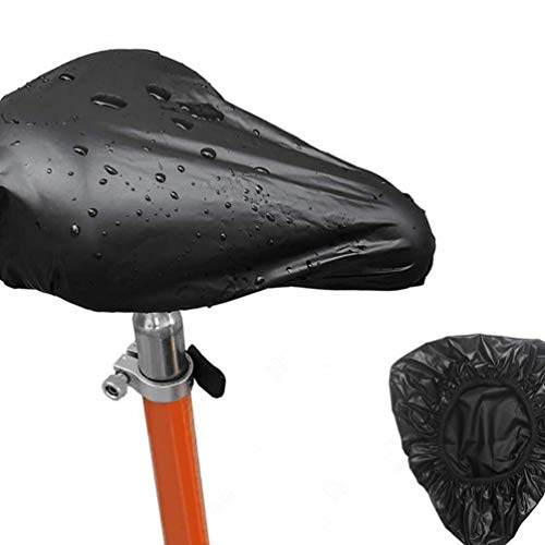 LIOOBO 3pcs Bike Seat Cover Comfortable Soft Waterproof Bicycle Saddle Cushion Protector for Road Bikes Mountain Bike Cycling (Black)