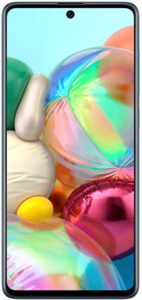 samsung galaxy a71 a715f, dual sim lte, international version (no us warranty), 128gb, prism crush blue - gsm unlocked