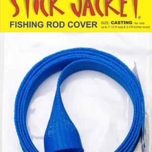 RITE-HITE Orin Briant Stick Jacket Fishing Rod Covers - Casting Stick Jacket, comes in a variety of colors; Keep your rod safe and from getting tangled (Blue)