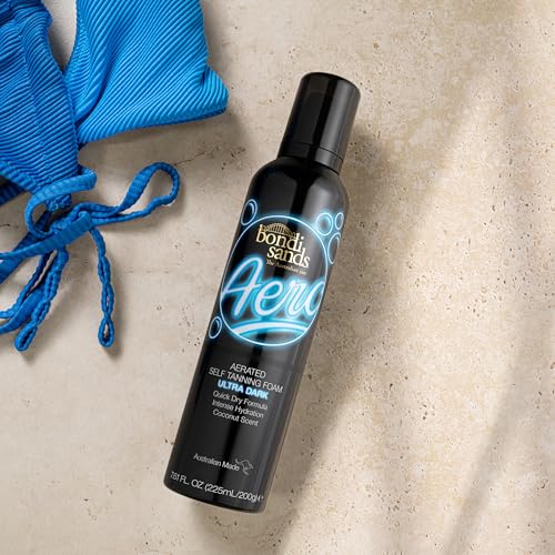 Bondi Sands Aero Self Tanning Foam | Lightweight + Fast-Drying Aerosol Formula Gives Skin a Hydrated, Long-Lasting Bronzed Glow | Ultra Dark, 7.61 Oz/225 mL