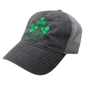 ireland rugby trucker cap charcoal