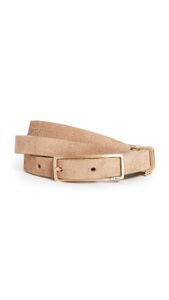 rag & bone women's baby rebound belt, camel, s