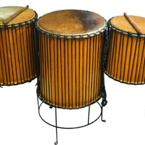 Doundoun Drum made of Mahogany finish a set, 16"x14", 20"x16", 24"x18" (Set)