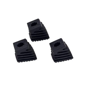 milisten 3pcs drum rubber feet small rubber tip drum rack feet for drum hardware black