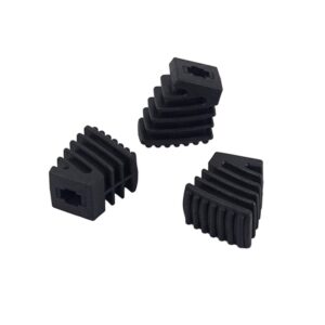 Milisten 3pcs Drum Rubber Feet Small Rubber Tip Drum Rack Feet for Drum Hardware Black