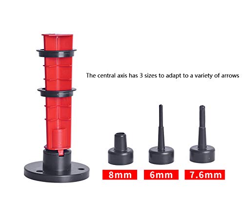 The New Cylindrical Adjustable Helix Tower Fletching Jig Straight and Helix Tool with Scale for DIY Archery Arrows Suitable for Multi-Size Arrows