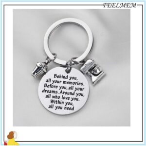 FEELMEM Baker Gift Culinary Student Gifts Culinary School Graduation Gift Behind You All Your Memories Before You All Your Dreams Keychain Baking Jewelry Bake Lover Gift Pastry Chef Gift