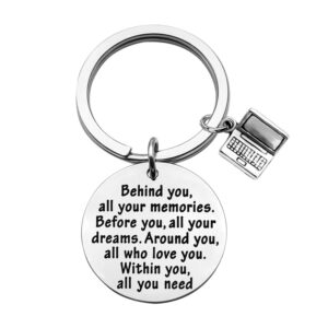 feelmem computer science keychain programmer gift software engineer gift behind you all your memories keychain coding jewelry web developer gift