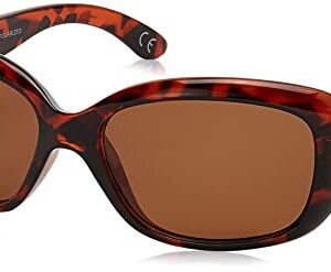 Foster Grant Womens Election Sunglasses, Tortoise/Amber, 52 Mm US