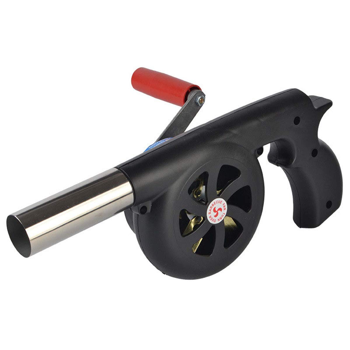 Sunglow Outdoor Cooking BBQ Fan Air Blower，Hand Crank Blowers， Barbecue Fire Bellows for Picnic Camping Stove Accessories