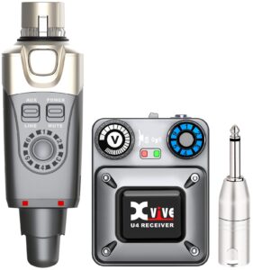 xvive u4 wireless in-ear monitor system set with transmitter and receiver (one receiver and one transmitter)