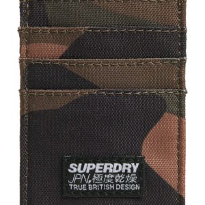 Superdry Mens Fabric Card Wallet Green Camo Size One Size