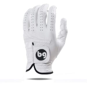 bg bender golf glove | wear on left | (white, mens xxl)