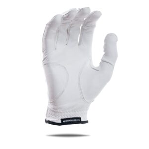 BG Bender Golf Glove | Wear On Left | (White, Mens Small)