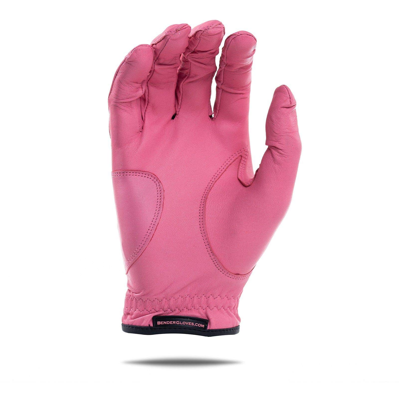 BG Bender Golf Glove | Wear On Left | (Pink, Mens Large)