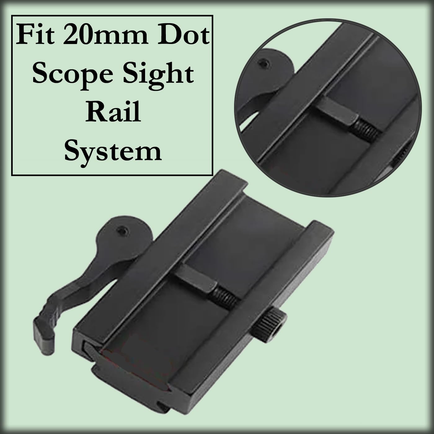 Gotical 3 Slots Dual Picatinny/Weaver Rail | 90 Degree and 45 Degree Double Rail Picatinny Riser Mount Quick Release | Tactical Dual Rail Picatinny (Pack of 1)