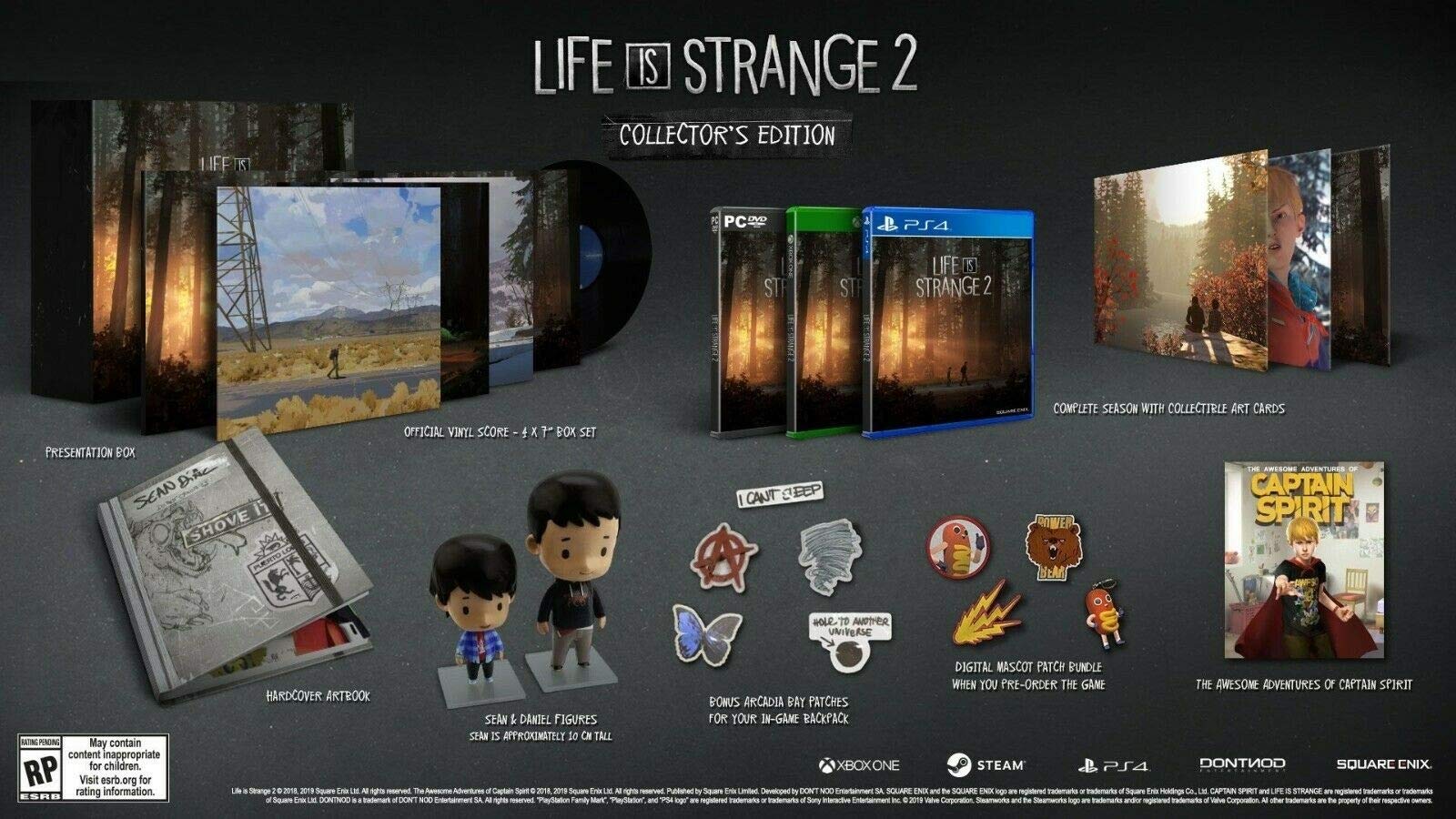 Official Life Is Strange Part 2 Exclusive Limited Edition Collectors Bundle For PS4 (Playstation 4)