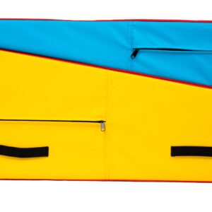 PRISP Folding Incline Gym Mat - Extra Long 71 x 30 x 14 in Wedge Gymnastics Tumbling Mat for Kids