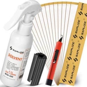 saplize golf regripping kits with 15 paper tapes, 5oz solvent, vise clamp and hook blade