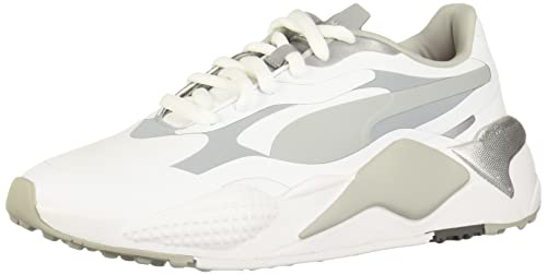 Puma Men's Rs-G Golf Shoe, Puma White-Quiet Shade-Quarry, 10