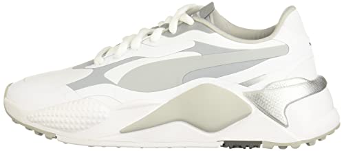 Puma Men's Rs-G Golf Shoe, Puma White-Quiet Shade-Quarry, 10