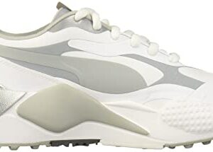 Puma Men's Rs-G Golf Shoe, Puma White-Quiet Shade-Quarry, 10