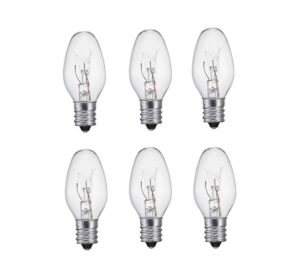 ui pro tools night light bulb replacement clear bulbs 120v - 6pc