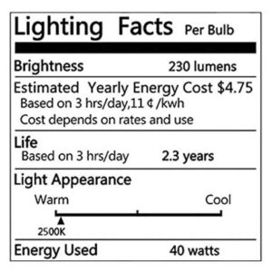 New orange heart Vintage Edison Light Bulbs, E12 Candelabra Light Bulbs, 40W Dimmable Incandescent Bulb, 110-130v, ST45 Squirrel Cage Filament Edison Bulb for Home Light Fixtures Decorative 6-Pack