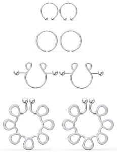 jenxnjsjo fake nipple rings, fake nipple piercing, faux nipple piercing, nipple rings non piercing, non piercing nipple rings, fake nipple ring, fake nipple piercings, faux nipple rings for women