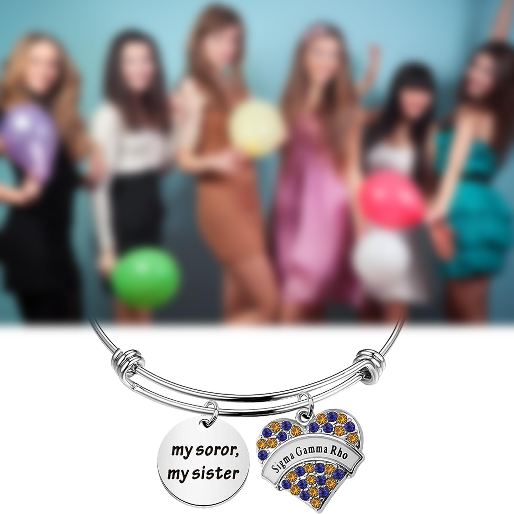 BAUNA Sorority Bracelet SGR Charm Bracelet Jewelry My Sister 1922 Sorority Gift (Inspired Bracelet)