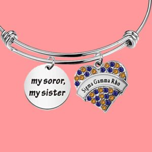 BAUNA Sorority Bracelet SGR Charm Bracelet Jewelry My Sister 1922 Sorority Gift (Inspired Bracelet)