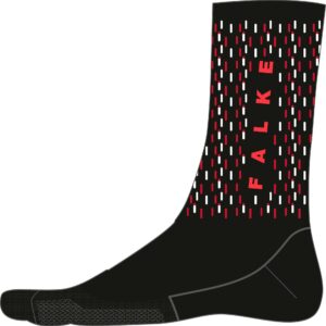 FALKE Unisex BC Impulse Peloton Cycling Socks, Breathable Quick Dry, Mid Calf, Ultra Thin Cushion, Lightweight, Black (Black 3008), 10.5-11.5, 1 Pair