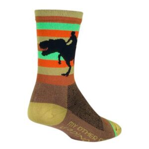 sockguy crew 6in giddyup cycling/running socks (giddyup - l/xl)