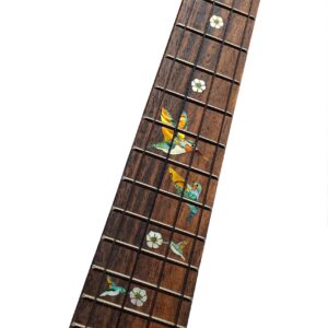 Bee Hummingbirds - Fret Markers Inlay Stickers Decals for Ukuleles