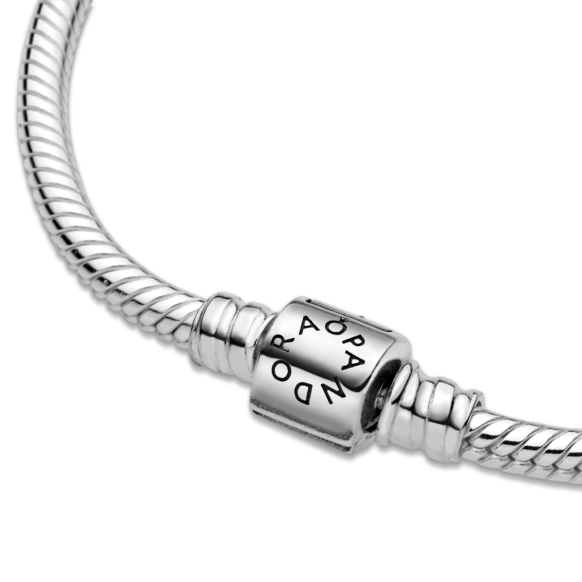 PANDORA Moments Barrel Clasp Snake Bracelet