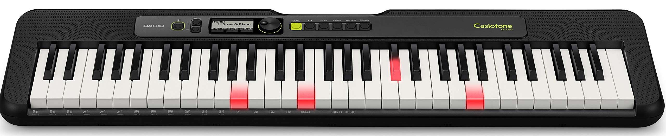 Casio LK-S250 61-Key Premium Lighted Keyboard Pack with Stand, Headphones & Power Supply (CAS LKS250 PPK)