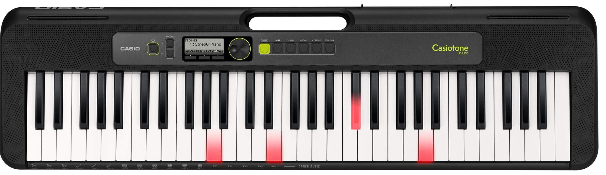 Casio LK-S250 61-Key Premium Lighted Keyboard Pack with Stand, Headphones & Power Supply (CAS LKS250 PPK)