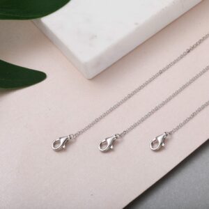 Meow Star Necklace Extender Sterling Silver Necklace Extenders Gold Chain Extenders for Necklaces Extender for Bracelet Anklet Set (925 Sterling Silver Set 2", 4", 6")