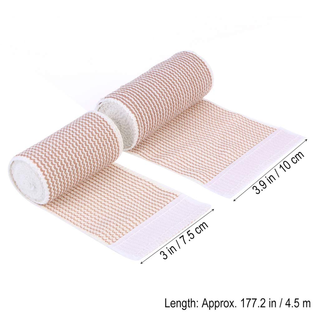 Milisten 1 Roll Bandages for Hands Sports wrap Cotton for Fitness Bandages with Hook Loop cohesive Athletic Sport Tape Fitness Carabiner Pressurize