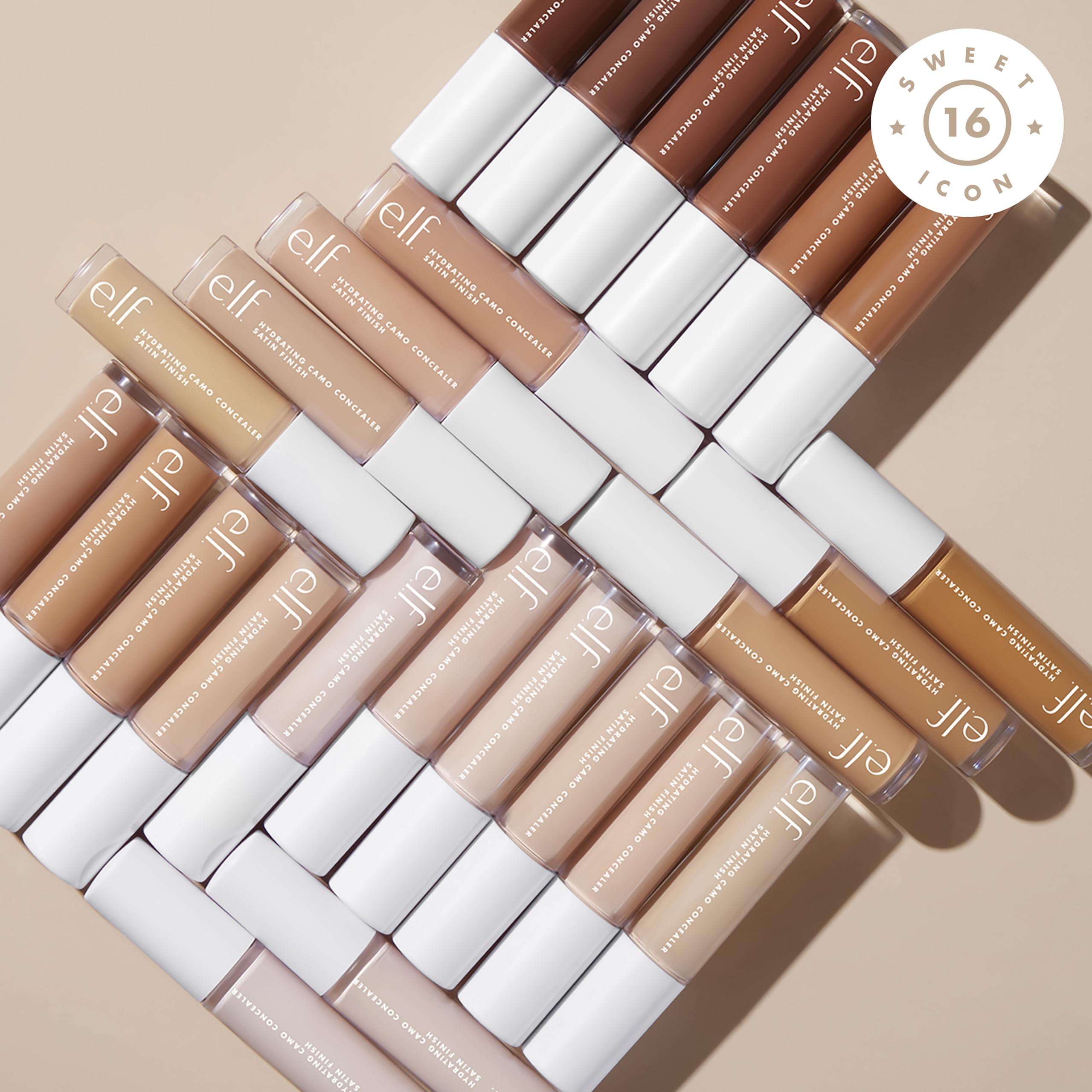 e.l.f. Hydrating Camo Concealer - Lightweight, Full Coverage, Long Lasting, 25 Shades