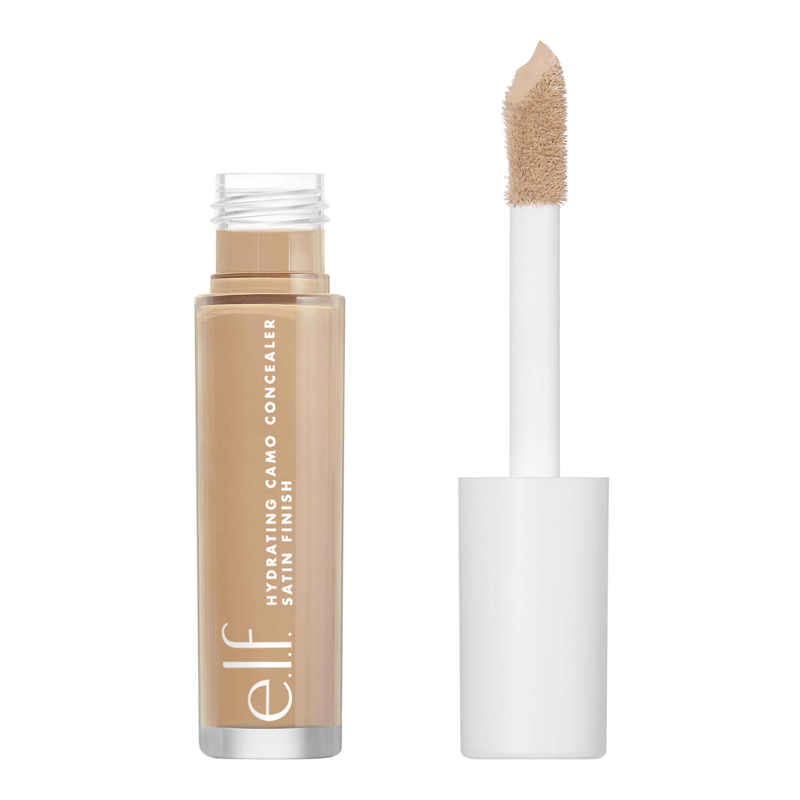 e.l.f. Hydrating Camo Concealer, Lightweight, Full Coverage, Long Lasting, Conceals, Corrects, Covers, Hydrates, Highlights, Medium Golden, Satin Finish, 25 Shades, All-Day Wear, 0.20 Fl Oz