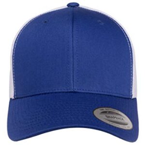 Yupoong YP Classics Retro Trucker Cap, Royal/White, OSFA