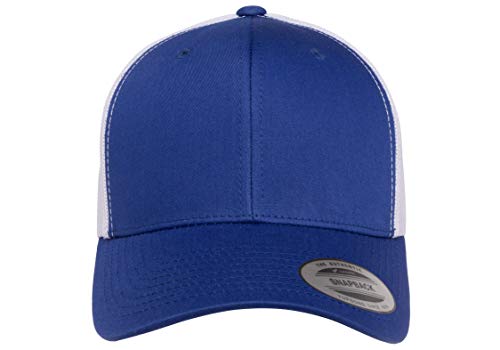 Yupoong YP Classics Retro Trucker Cap, Royal/White, OSFA