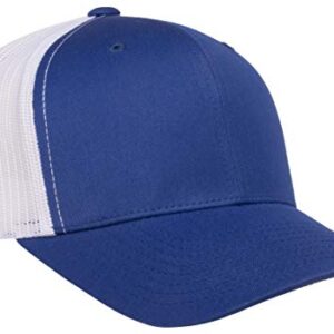 Yupoong YP Classics Retro Trucker Cap, Royal/White, OSFA