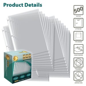 GOLD SEAL 500/Box Clear Heavyweight Poly Sheet Protectors8.5" x 11"