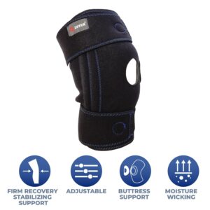 ZOYER Knee Brace for Women and Men, Adjustable Knee Support Brace with Removable Side Stabilizers and Patella Gel Pad, Strong Stability for Joint Pain Relief, Arthritis, Meniscus Tear, ACL, MCL, PCL