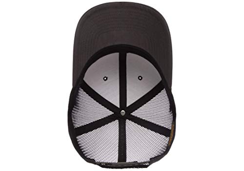 Yupoong YP Classics Retro Trucker Cap, Charcoal/Black, OSFA