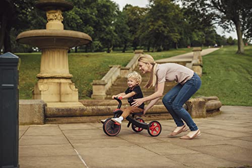 Globber 4-in-1 Toddler Trike Push Bike Stroller – Learning Tricycle for Toddlers Converts Into Balance Bike – Safe Outdoor Ride On Toys for Kids (Teal)