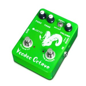 JOYO Octave Fuzz Pedal, Germanium Fuzz 60's Rock Effect - JF-12, Green White, Electric Guitar