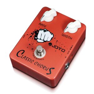 joyo chorus pedal crisp & transparent chorus full bodied sounds and deep-clear tone for electric guitar effect - true bypass (jf-05)